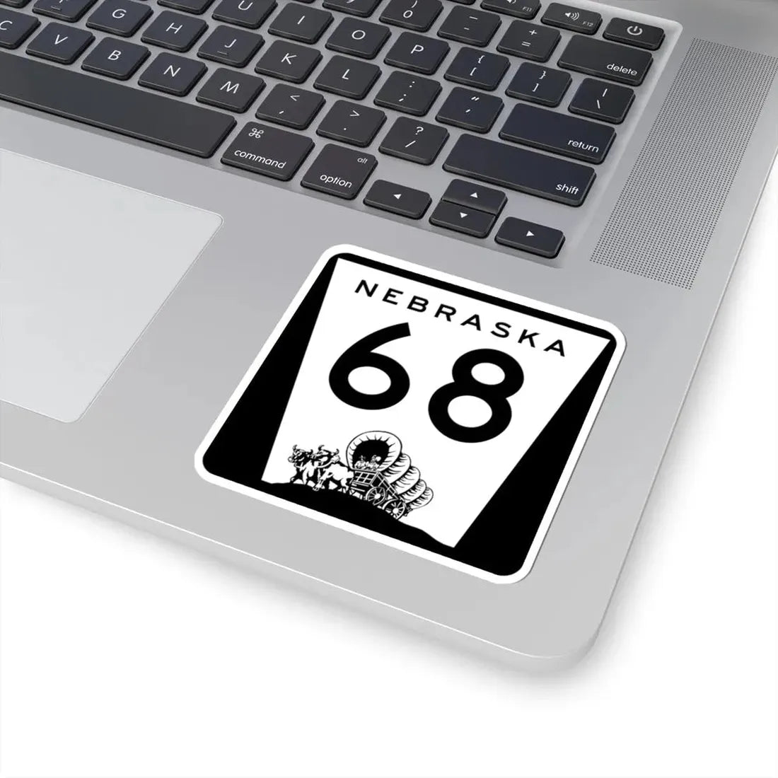 N-68 (Nebraska) (Road Sign) STICKER Vinyl Kiss-Cut Decal - The Sticker Space