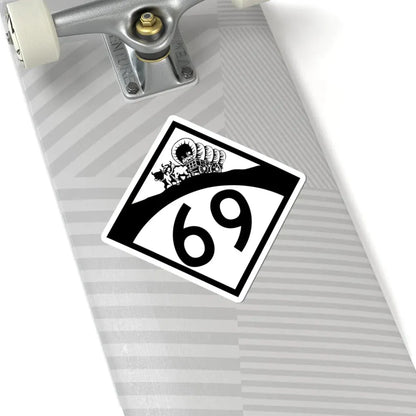 N-69 1950 (Nebraska) (Road Sign) STICKER Vinyl Kiss-Cut Decal - The Sticker Space