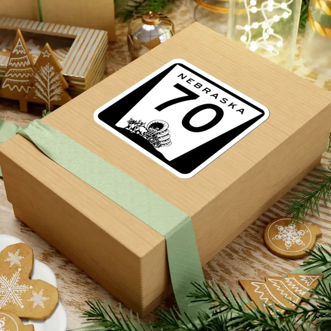 N-70 (Nebraska) (Road Sign) STICKER Vinyl Kiss-Cut Decal - The Sticker Space