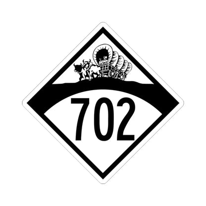 N-702 1950 (Nebraska) (Road Sign) STICKER Vinyl Kiss-Cut Decal 4 Inch White - The Sticker Space