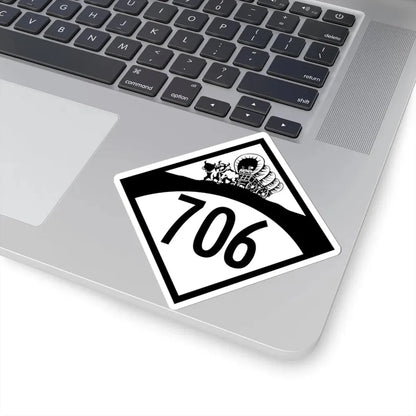 N-706 1950 (Nebraska) (Road Sign) STICKER Vinyl Kiss-Cut Decal - The Sticker Space