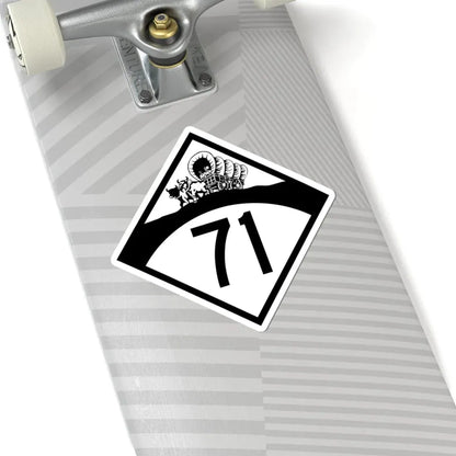 N-71 1950 (Nebraska) (Road Sign) STICKER Vinyl Kiss-Cut Decal - The Sticker Space