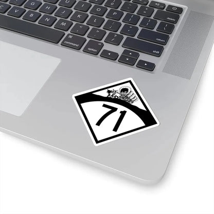 N-71 1950 (Nebraska) (Road Sign) STICKER Vinyl Kiss-Cut Decal - The Sticker Space