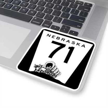 N-71 (Nebraska) (Road Sign) STICKER Vinyl Kiss-Cut Decal - The Sticker Space