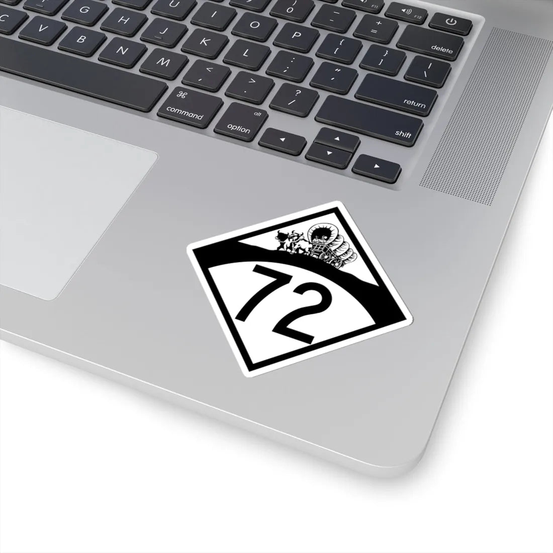 N-72 1950 (Nebraska) (Road Sign) STICKER Vinyl Kiss-Cut Decal - The Sticker Space