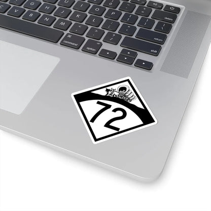 N-72 1950 (Nebraska) (Road Sign) STICKER Vinyl Kiss-Cut Decal - The Sticker Space