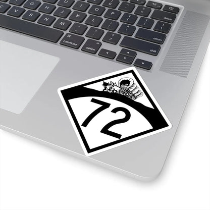 N-72 1950 (Nebraska) (Road Sign) STICKER Vinyl Kiss-Cut Decal - The Sticker Space