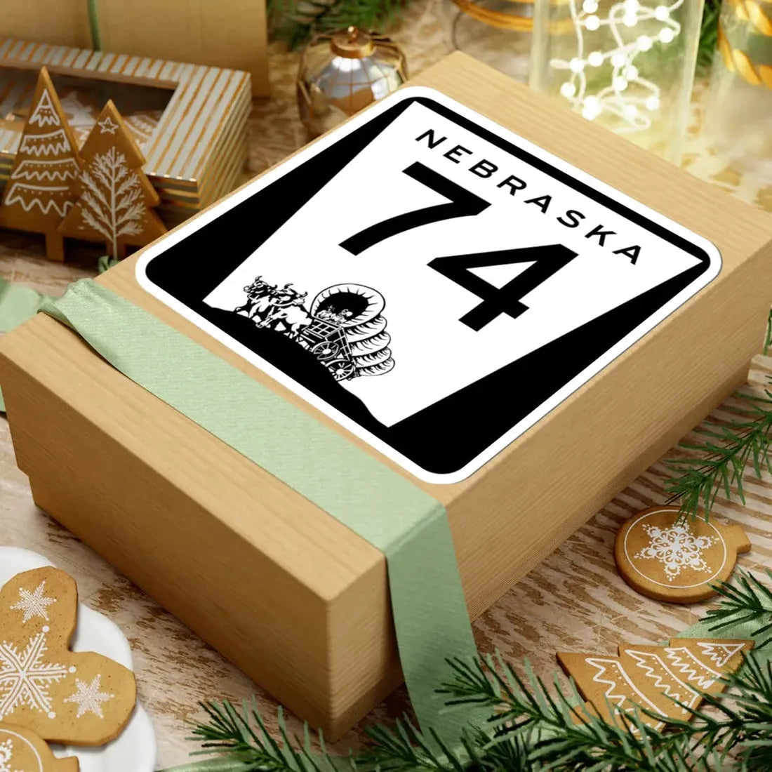 N-74 (Nebraska) (Road Sign) STICKER Vinyl Kiss-Cut Decal - The Sticker Space