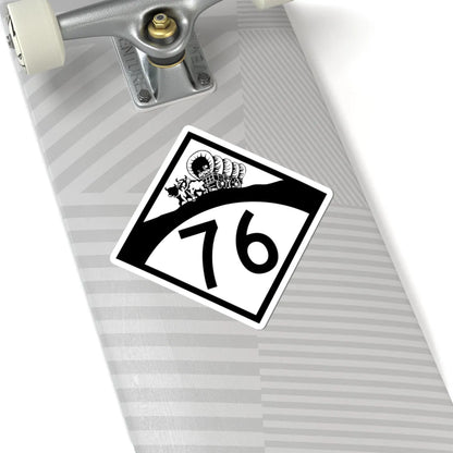 N-76 1950 (Nebraska) (Road Sign) STICKER Vinyl Kiss-Cut Decal - The Sticker Space