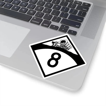 N-8 1950 (Nebraska) (Road Sign) STICKER Vinyl Kiss-Cut Decal - The Sticker Space