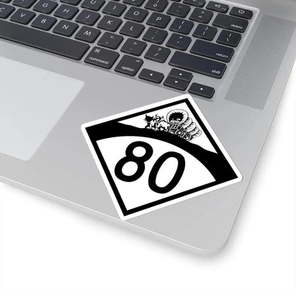 N-80 1950 (Nebraska) (Road Sign) STICKER Vinyl Kiss-Cut Decal - The Sticker Space