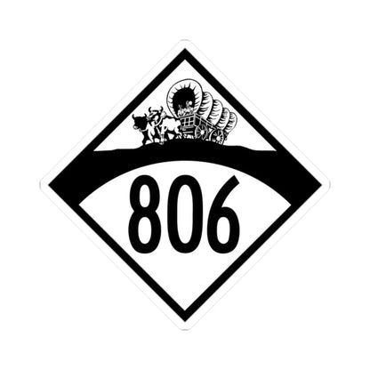 N-806 1950 (Nebraska) (Road Sign) STICKER Vinyl Kiss-Cut Decal 2 Inch White - The Sticker Space