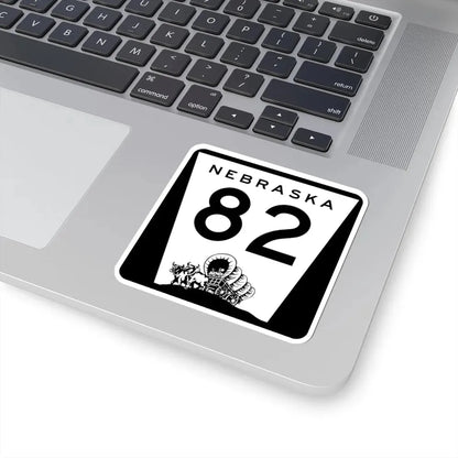 N-82 (Nebraska) (Road Sign) STICKER Vinyl Kiss-Cut Decal - The Sticker Space