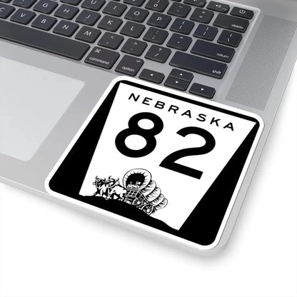 N-82 (Nebraska) (Road Sign) STICKER Vinyl Kiss-Cut Decal - The Sticker Space