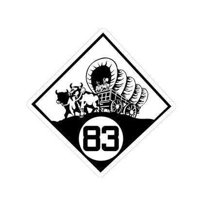 N-83 1926 (Nebraska) (Road Sign) STICKER Vinyl Kiss-Cut Decal 3 Inch White - The Sticker Space