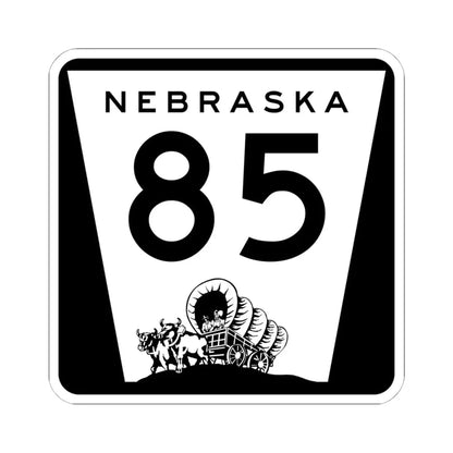 N-85 (Nebraska) (Road Sign) STICKER Vinyl Kiss-Cut Decal 6 Inch White - The Sticker Space