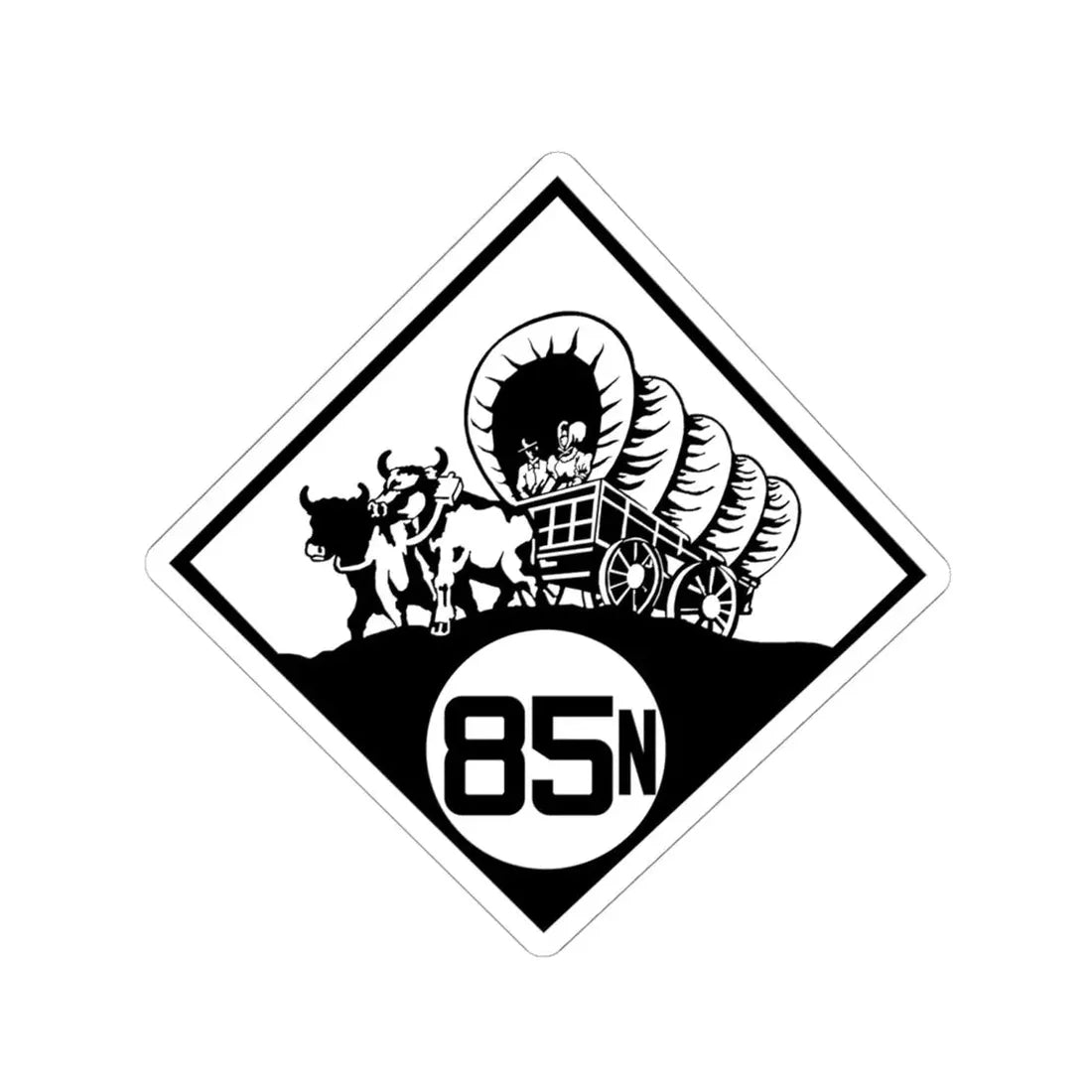 N-85N 1926 (Nebraska) (Road Sign) STICKER Vinyl Kiss-Cut Decal 6 Inch White - The Sticker Space