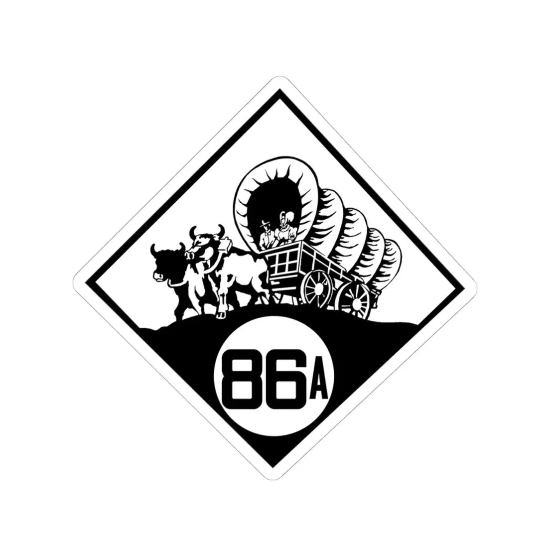 N-86A 1926 (Nebraska) (Road Sign) STICKER Vinyl Kiss-Cut Decal 4 Inch White - The Sticker Space