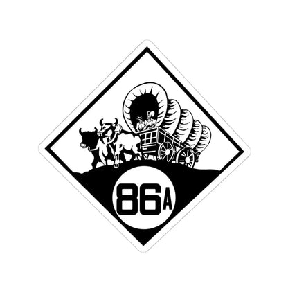 N-86A 1926 (Nebraska) (Road Sign) STICKER Vinyl Kiss-Cut Decal 4 Inch White - The Sticker Space