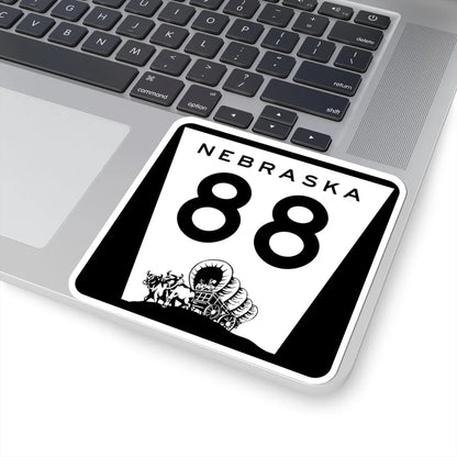 N-88 (Nebraska) (Road Sign) STICKER Vinyl Kiss-Cut Decal - The Sticker Space