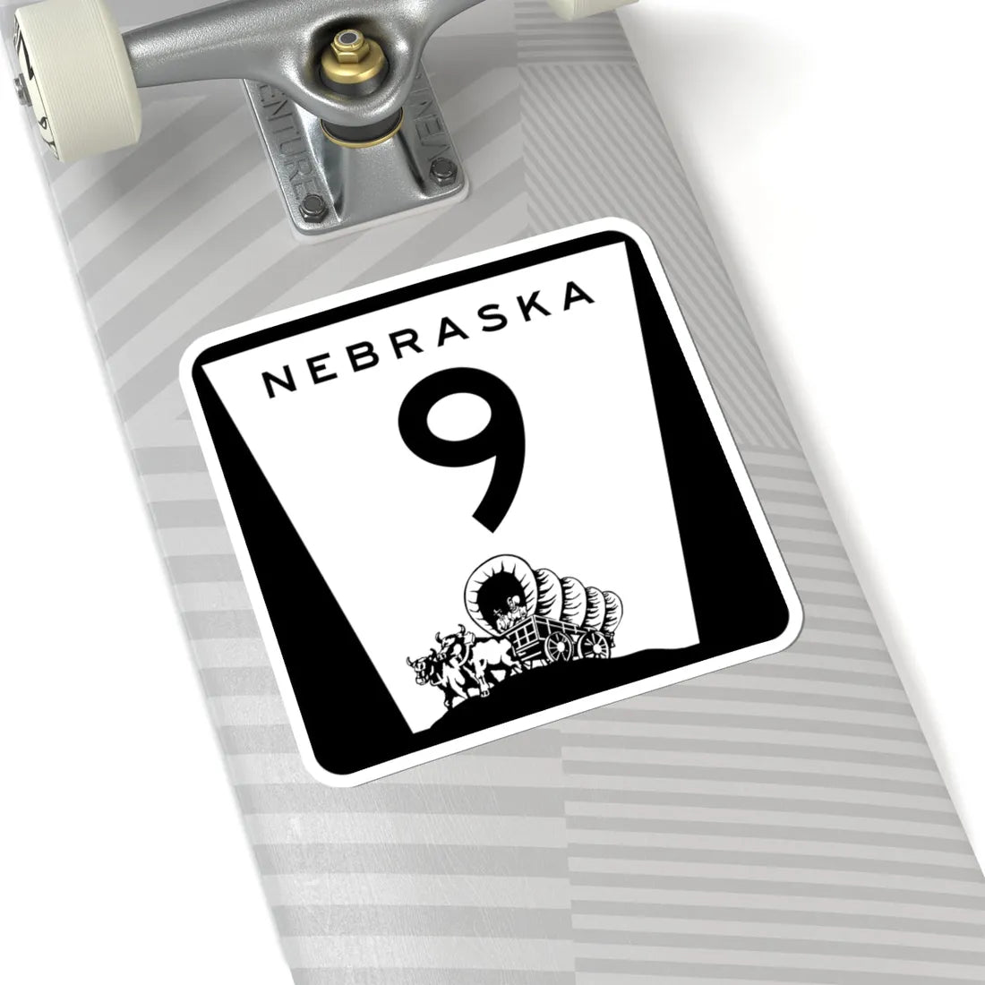 N-9 (Nebraska) (Road Sign) STICKER Vinyl Kiss-Cut Decal - The Sticker Space