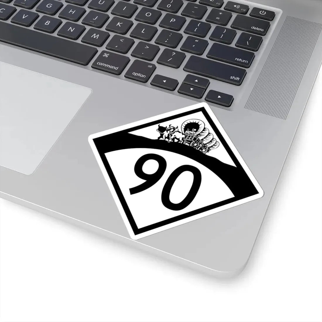 N-90 1950 (Nebraska) (Road Sign) STICKER Vinyl Kiss-Cut Decal - The Sticker Space