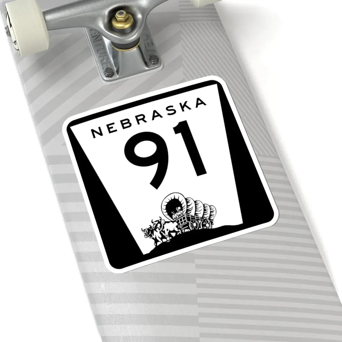 N-91 (Nebraska) (Road Sign) STICKER Vinyl Kiss-Cut Decal - The Sticker Space
