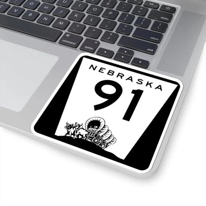 N-91 (Nebraska) (Road Sign) STICKER Vinyl Kiss-Cut Decal - The Sticker Space
