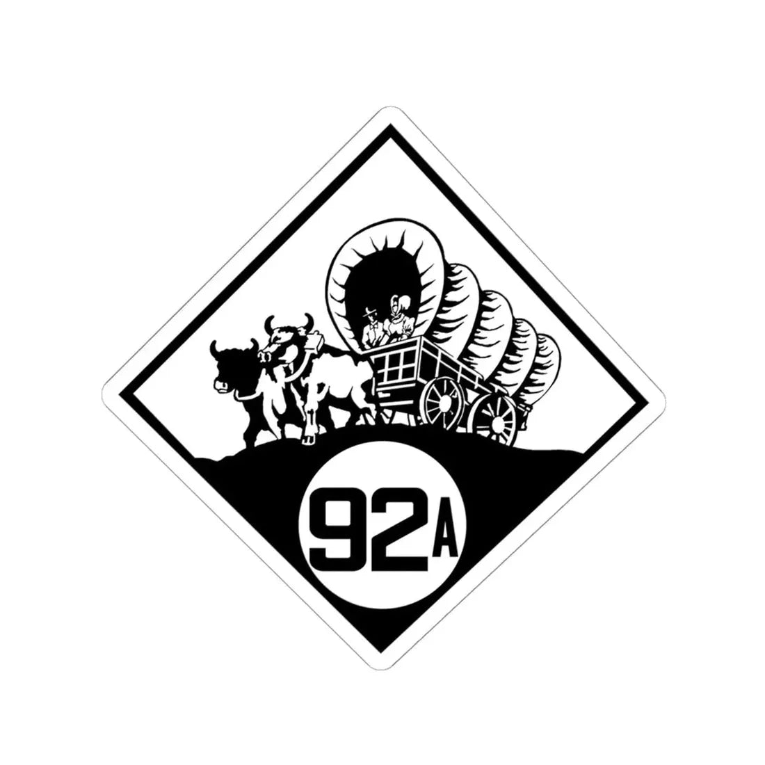 N-92A 1926 (Nebraska) (Road Sign) STICKER Vinyl Kiss-Cut Decal 6 Inch White - The Sticker Space