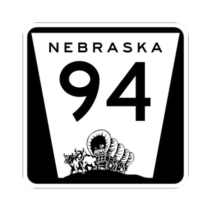 N-94 (Nebraska) (Road Sign) STICKER Vinyl Kiss-Cut Decal 2 Inch White - The Sticker Space