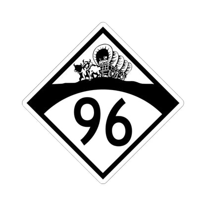 N-96 1950 (Nebraska) (Road Sign) STICKER Vinyl Kiss-Cut Decal 6 Inch White - The Sticker Space