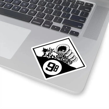 N-9B 1926 (Nebraska) (Road Sign) STICKER Vinyl Kiss-Cut Decal - The Sticker Space