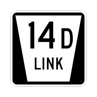 N LINK 14D (Nebraska) (Road Sign) STICKER Vinyl Kiss-Cut Decal 6 Inch White - The Sticker Space