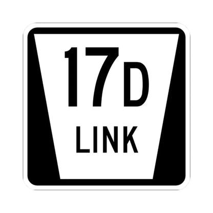N LINK 17D (Nebraska) (Road Sign) STICKER Vinyl Kiss-Cut Decal 2 Inch White - The Sticker Space