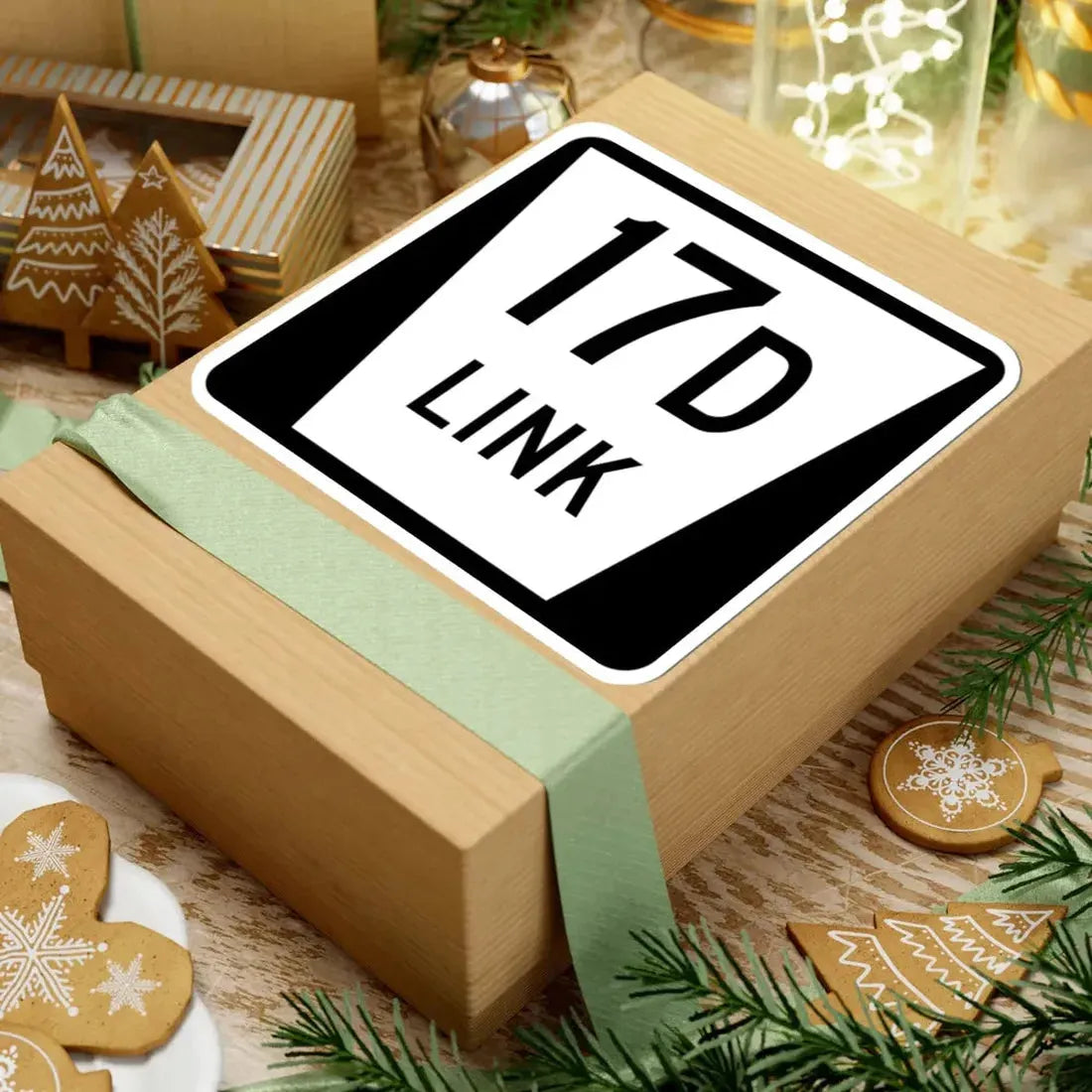 N LINK 17D (Nebraska) (Road Sign) STICKER Vinyl Kiss-Cut Decal - The Sticker Space