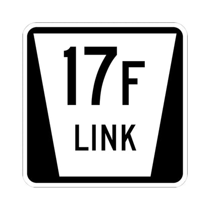N LINK 17F (Nebraska) (Road Sign) STICKER Vinyl Kiss-Cut Decal 4 Inch White - The Sticker Space