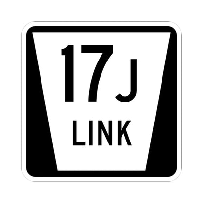 N LINK 17J (Nebraska) (Road Sign) STICKER Vinyl Kiss-Cut Decal 3 Inch White - The Sticker Space