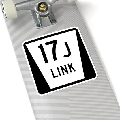 N LINK 17J (Nebraska) (Road Sign) STICKER Vinyl Kiss-Cut Decal - The Sticker Space