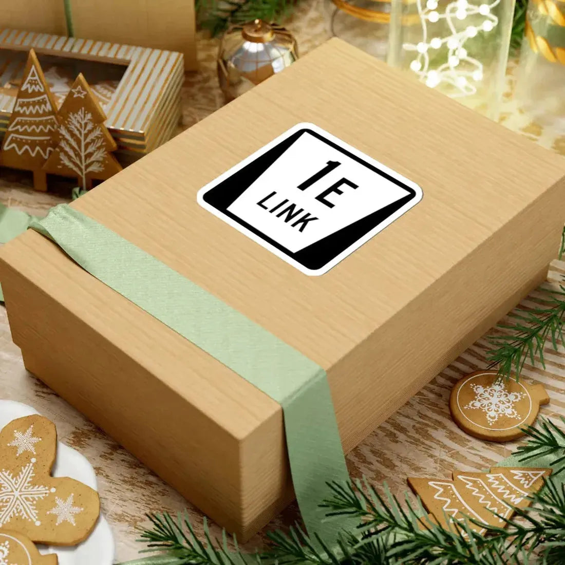 N LINK 1E (Nebraska) (Road Sign) STICKER Vinyl Kiss-Cut Decal - The Sticker Space