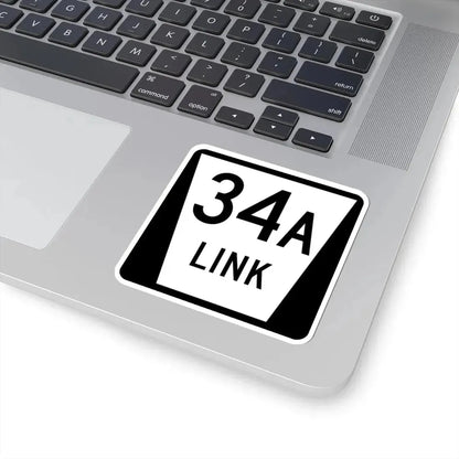 N LINK 34A (Nebraska) (Road Sign) STICKER Vinyl Kiss-Cut Decal - The Sticker Space