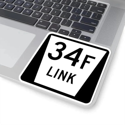 N LINK 34F (Nebraska) (Road Sign) STICKER Vinyl Kiss-Cut Decal - The Sticker Space
