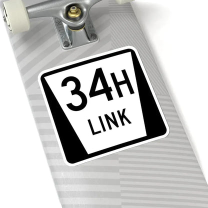 N LINK 34H (Nebraska) (Road Sign) STICKER Vinyl Kiss-Cut Decal - The Sticker Space