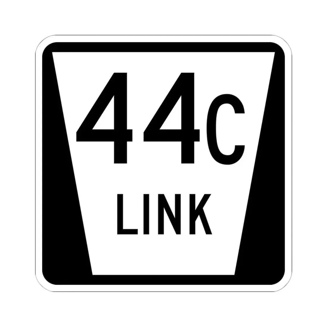 N LINK 44C (Nebraska) (Road Sign) STICKER Vinyl Kiss-Cut Decal 6 Inch White - The Sticker Space