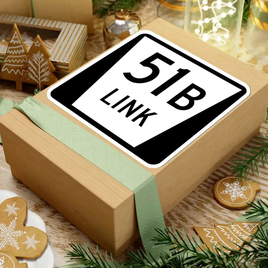 N LINK 51B (Nebraska) (Road Sign) STICKER Vinyl Kiss-Cut Decal - The Sticker Space