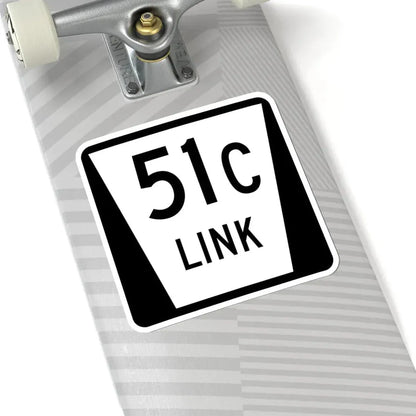 N LINK 51C (Nebraska) (Road Sign) STICKER Vinyl Kiss-Cut Decal - The Sticker Space