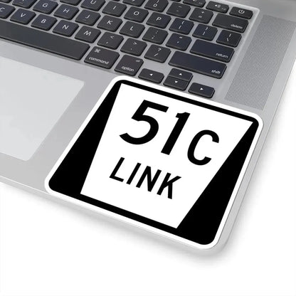 N LINK 51C (Nebraska) (Road Sign) STICKER Vinyl Kiss-Cut Decal - The Sticker Space