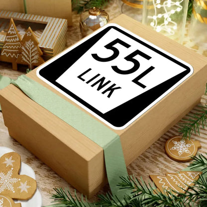 N LINK 55L (Nebraska) (Road Sign) STICKER Vinyl Kiss-Cut Decal - The Sticker Space