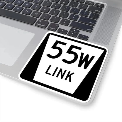 N LINK 55W (Nebraska) (Road Sign) STICKER Vinyl Kiss-Cut Decal - The Sticker Space