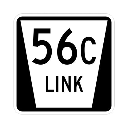 N LINK 56C (Nebraska) (Road Sign) STICKER Vinyl Kiss-Cut Decal 4 Inch White - The Sticker Space