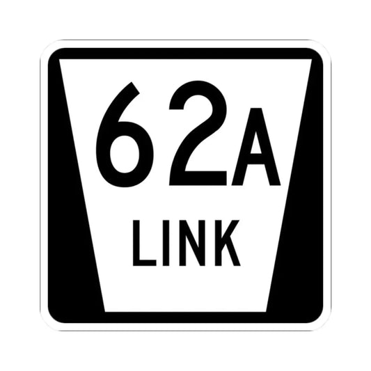 N LINK 62A (Nebraska) (Road Sign) STICKER Vinyl Kiss-Cut Decal 2 Inch White - The Sticker Space